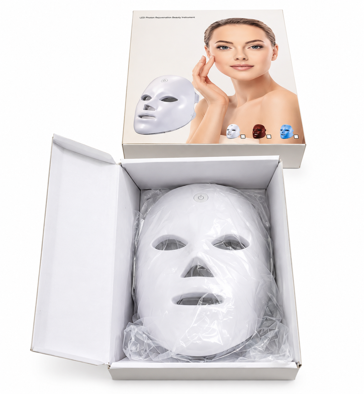 LED Photon Facial Mask – Light Therapy Face Mask for Skincare & Beauty