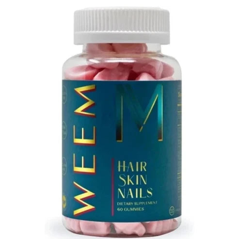WEEM Hair, Skin & Nails Vegan Gummies – Biotin Infused Beauty Vitamin Support