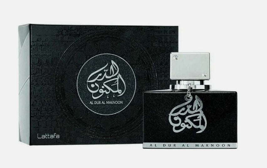 Lattafa Al Dur Al Maknoon Eau De Parfum – 100ml (3.4 fl. oz.) Long-Lasting Leather Fruity & Smoky Woody Fragrance