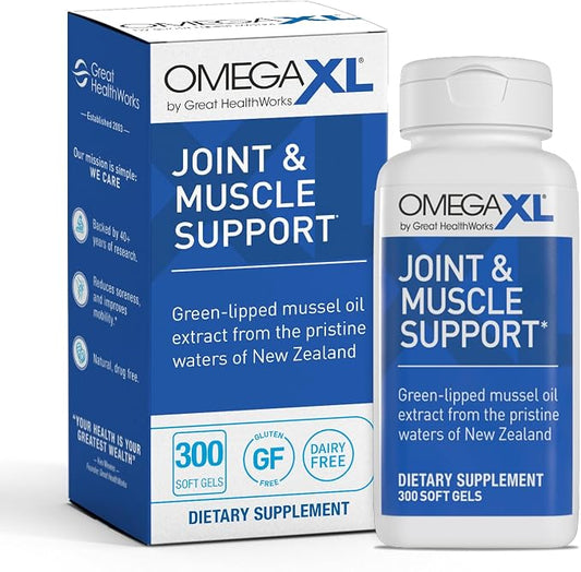 Omega XL Joint Supplement | Green-Lipped Mussel Extract | 300 Capsules