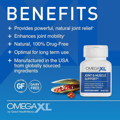 Omega XL Joint Supplement | Green-Lipped Mussel Extract | 300 Capsules
