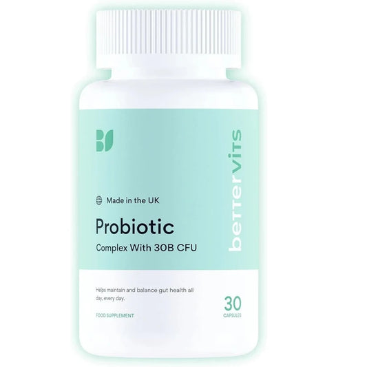 Bettervits Probiotics for Gut Health | 30 Capsules