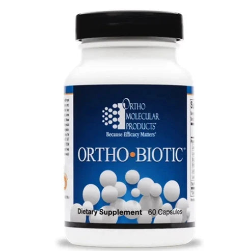 Ortho Molecular Products Ortho Biotic® – 20 Billion CFU High-Potency Probiotic with Saccharomyces Boulardii – 60 Capsules