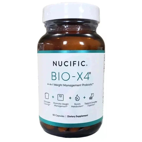 Nucific BIO-X4 Probiotic Weight Loss & Metabolism Booster | 30 Capsules