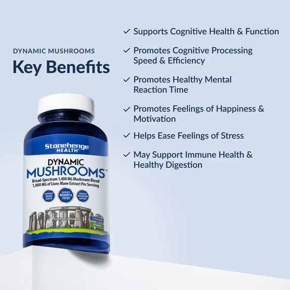 Stonehenge Health Dynamic Mushroom Complex - 60 Veggie Capsules