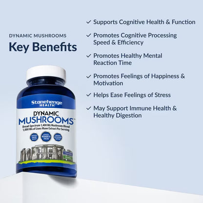 Stonehenge Health Dynamic Mushroom Complex - 60 Veggie Capsules