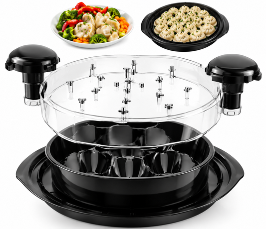 3-Tier Food Steamer – Multi-Level Vegetable, Dumpling & Food Steaming Cooker