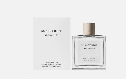 AllSaints Sunset Riot Eau De Parfum – 100ml (3.4 fl. oz.) Long-Lasting Woody Floral Unisex Fragrance