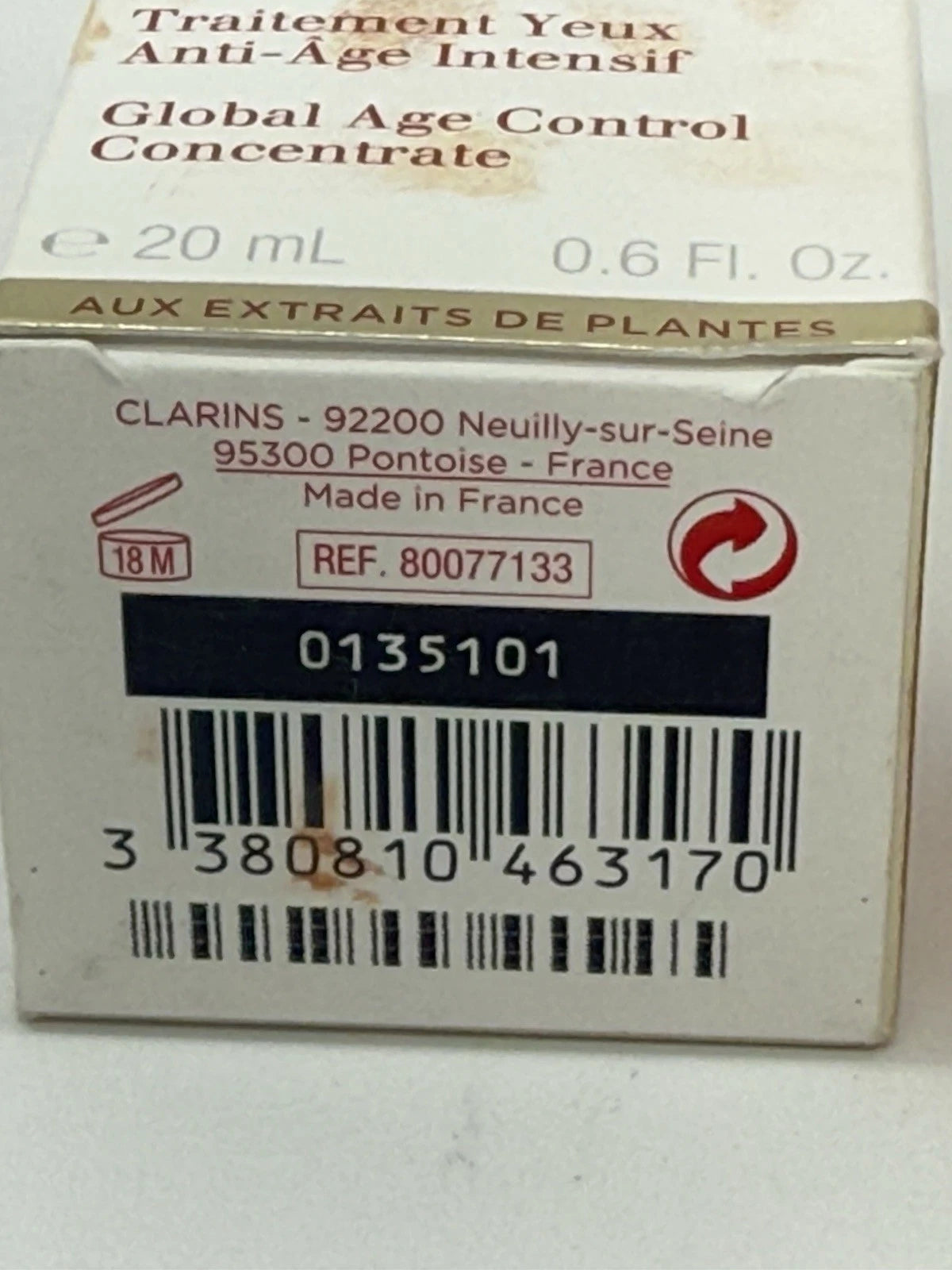 Clarins Double Serum Eye Global Age Control Concentrate - 20ml / 0.6 Fl. Oz.